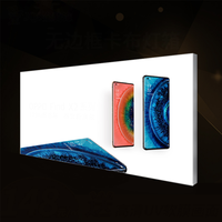 Afficheur lumineux LED pour panneau d'affichage, nouvelle sortie, forme rectangulaire, boîte lumineuse rétroéclairée, bannière publicitaire en aluminium, flamme
