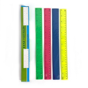 Regla Recta de Plástico de 30 cm/12 Pulgadas con Tabla de Multiplicar, Personalizable con Logotipo, para Niños Escolares, Marca Surwin - Product Image 2
