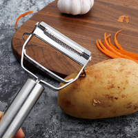4in1 Dunschiller Multifunctionele Rasp Julienne Dunschiller Groente Fruit Dunschiller Roestvrij Staal Aardappel Snijmachine Shredder Keuken Tool