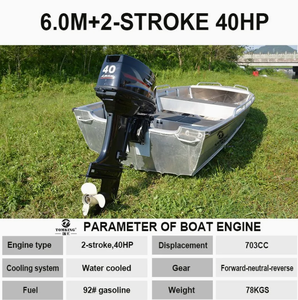 Moteur hors-bord essence 40 CV 2 temps refroidi par eau, état neuf, utilisé pour les bateaux MSA, moteur de bateau marin - Product Image 4