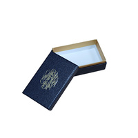 Boîte cadeau biodégradable de luxe avec logo, estampage à chaud, boîte personnalisée faite à la main avec couvercle et base, avec logo