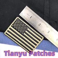 Écussons brodés drapeau américain USA pour sac à dos, thermocollants en feutre non tissé, badges rectangulaires de 3 pouces pour épaulettes