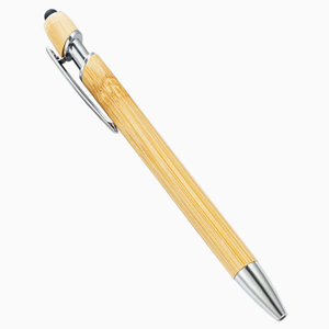 Bolígrafo Capacitivo de Bambú con Logotipo Personalizado, 2 en 1, Ecológico, con Pantalla Táctil, Regalo Promocional de Oficina - Product Image 1