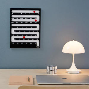 Calendario Perpetuo Deslizante de Acrílico Personalizado, Estilo Art <span class=keywords><strong>Deco</strong></span> Creativo, para Escritorio y Pared, Decoración para Sala de Estar - Product Image 3
