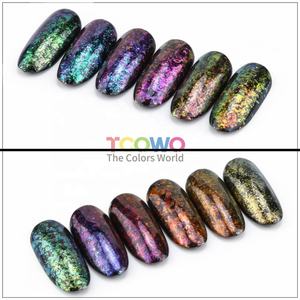 Escamas de Unicornio Camaleón, Escamas Mágicas Multichrome, Polvo de Uñas con Efecto Arcoíris, Purpurina para Uñas, Purpurina Aurora, Maquillaje de Henna - Product Image 3