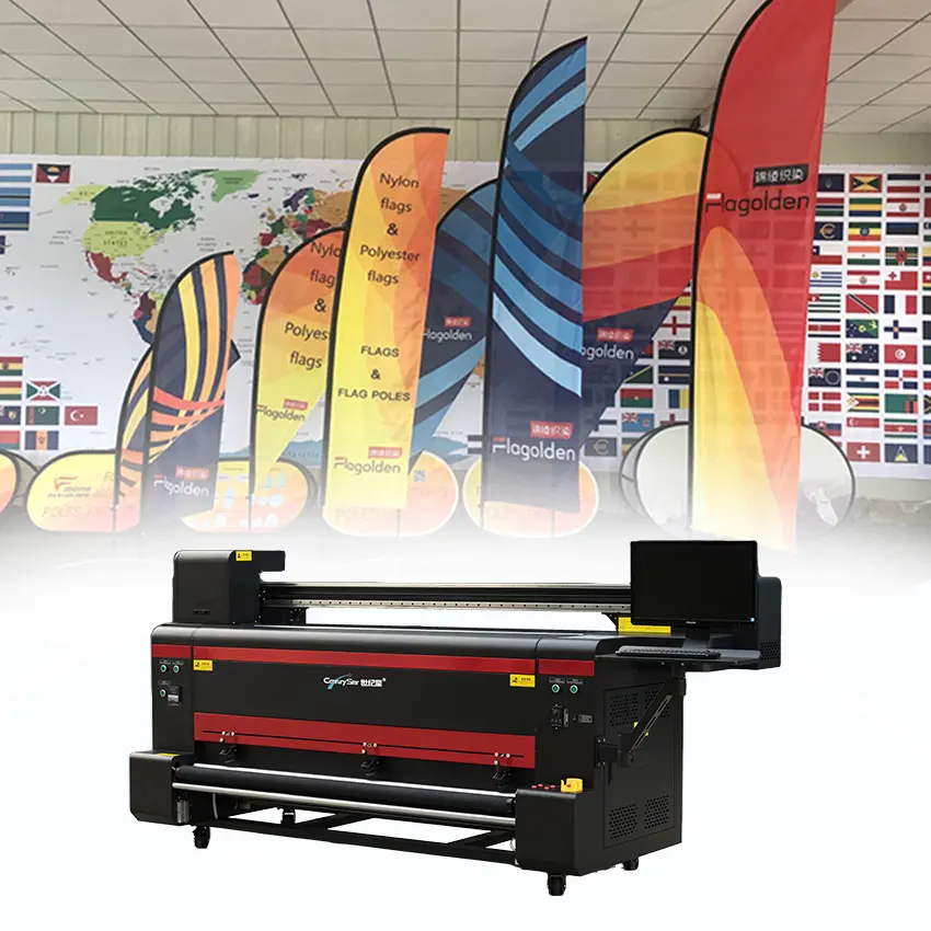 I3200 디지털 섬유 인쇄기 직접 패브릭 플래그 배너 열 고정 폴리에스터 프린터