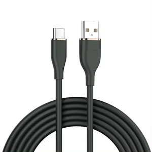 สายเคเบิลซิลิโคนเหลวแบบ Type C 66W สาย USB สีมาการอง สายชาร์จเร็ว 66W สำหรับสมาร์ทโฟน - Product Image 1