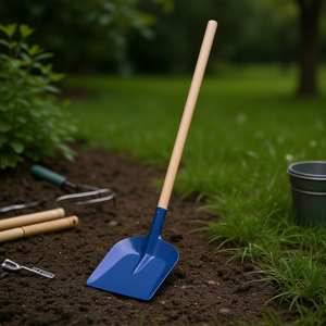 Pala de borde plano TURK Holsteiner con mango de 70 cm, color azul, herramienta de jardín - Product Image 3