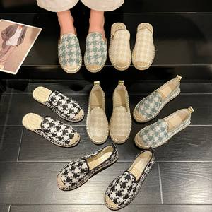Espadrille personnalisée <span class=keywords><strong>Femme</strong></span> Designer Chaussures plates pour dames Sandale d'été pour femmes pantoufles <span class=keywords><strong>Espadrilles</strong></span> à enfiler pour femmes - Product Image 4
