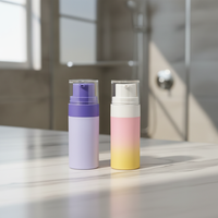 Flacon de sérum et de lotion pour soins de la peau rechargeable et écologique de 30 ml, 50 ml, 100 ml avec bouchon à vis en plastique PP, emballage cosmétique