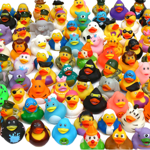 100 Patitos De Goma En 6 Colores – Figuras De Resina Mini Para Decoración, Bañera, Cumpleaños Y Surtidos