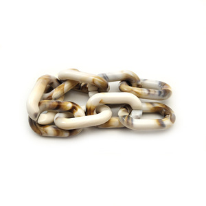 Chaîne en acrylique 24 * 39 mm, couleur plastique, boucle en U, matériel de bricolage, chaîne à bagages, chaîne à lunettes, accessoires - Product Image 4