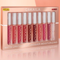Kit de brillant à lèvres mat en boîte coffret cadeau de brillant à lèvres et rouge à lèvres personnalisable vente en gros