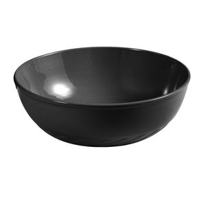 Lavabo ovale en porcelaine noire de conception moderne Slim 04 330x140mm pour usage hôtelier - Product Image 1