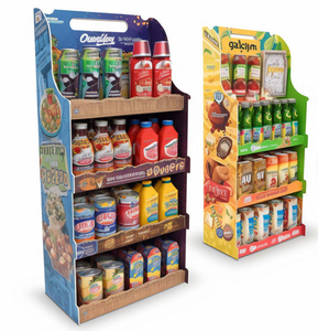 Exhibidor de Piso para Bebidas Embotelladas, Vino, Cerveza y Promoción de Bebidas, Exhibidores de Cartón Modernos - Product Image 4