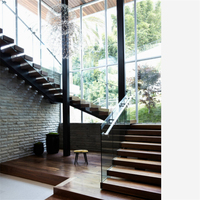 Escalier monopoutre central moderne et écologique pour intérieur, fabriqué à Foshan, sur mesure pour maison résidentielle