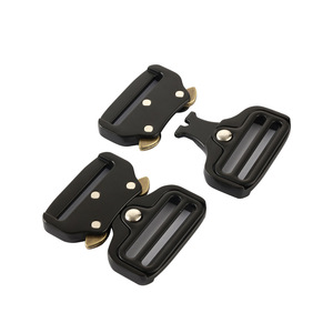 Side Release Buckle Alloy 38mm Black Durable For Bags <b>Webbing</b> Straps - Product Image 4