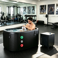 Bain de glace portable pour la récupération des athlètes, baignoire à immersion froide en PVC DWF gonflable avec refroidisseur d'eau pour la récupération sportive