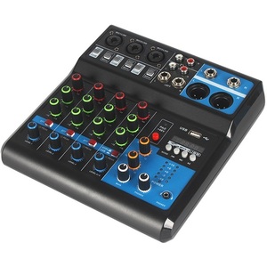 5 Channel Audio Mixer With <b>Bluetooth</b> <b>USB</b> Stereo RCA Inputs <b>For</b> Live Recording And Studio Use - Product Image 4
