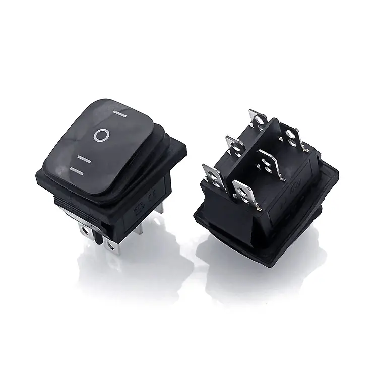 High-power Large Mechanical Equipment Switch Kcd4 15a 250v T125 1e4 6 Pin On-off Rocker Switch