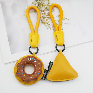 LLavero de cuero de hamburguesa de comida bonita de dibujos animados exquisito pequeño regalo para parejas colgante de mochila escolar de celebrante de <span class=keywords><strong>Internet</strong></span> - Product Image 5