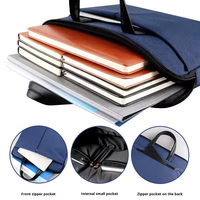 Maletín para Portátil de Tela Oxford con Cierre, Bolsa de Trabajo, Portafolio, Bolsa de Oficina para Hombre, Bolsa de Fin de Semana, Bolsa para Abogado