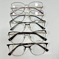 Lunettes de lecture unisexe à monture intégrale en acier inoxydable de haute qualité, couleurs mélangées, forme personnalisée, unies/à rayures – Grande Vente