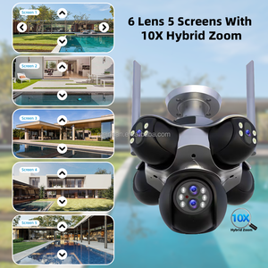 Cámara <span class=keywords><strong>IP</strong></span> PTZ Inalámbrica WiFi para el Hogar, OEM, 24MP, 12K, Seis en Uno, Zoom Óptico de 10X, CCTV, Cámara de Seguridad WiFi para Exteriores - Product Image 2