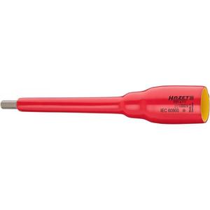HAZET - 986LG-5KV Destornillador hexagonal cuadrado largo 1/2 ''con aislamiento protector 1000V LLAVES DE VASO AISLADOS - Product Image 1