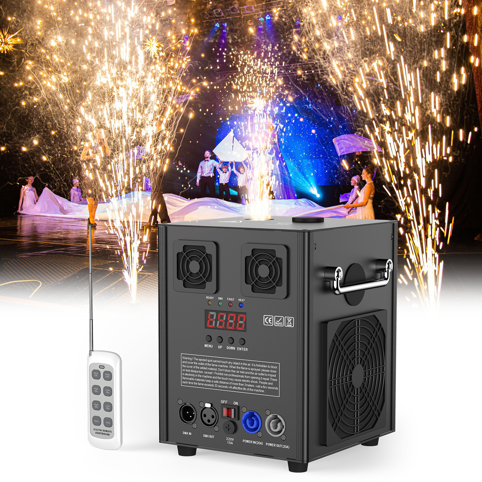 コールドスパーク花火マシン 650W 2台セット DMX対応 リモコン付 Alibaba.com上の高品質な冷たい火花機械メーカーと冷たい火花機械のソース