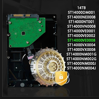 ST14000VE0008 14TB 3.5P" SATA HDD Hard Drive 7200RPM Teknologi CMR 256MB Cache Pemrosesan Metadat AI Operasi Andal 24/7