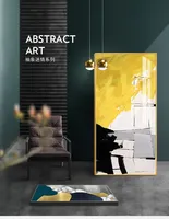 Peinture de décoration d'entrée abstraite en alliage d'aluminium peinture murale de salon de style nordique moderne minimaliste couloir d'hôtel