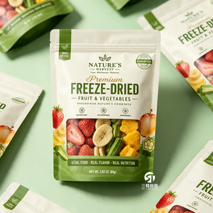 Custom Kraft Paper Dried <b>Vegetables</b> Dried Fruit Packaging Bags 1kg–10kg | <b>Stand</b> Up Zipper Aluminum Foil Packaging with Window - Product Image 6