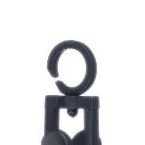 LEEKING Wholesale <strong>Mini</strong> Black White Colour 360 Degree Rotary Hook Hat Socks Clip High Quality Multifunction Plastic <strong>Hanger</strong> - Product Image 2