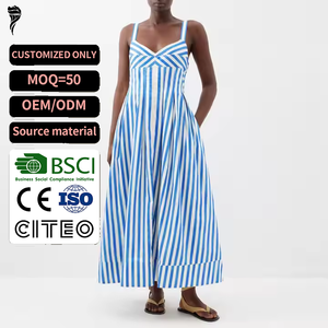sachin and babi light blue dress SHEIN Frenchy Women's Summer Allover Print Sleeveless Halter Dress Teacher  Clothes Old Money Style Elegant Dress Chic Casual Blue Beach main image 0