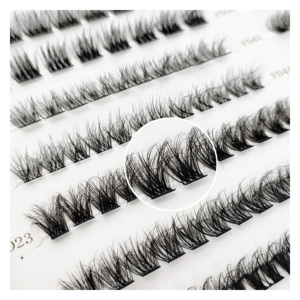 Mới Đến Tự Dính Lông Mi Tùy Chỉnh DIY Lash Cụm Wispy Fan Lông Mi Mở Rộng - Product Image 3