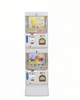 Distributeur automatique de capsules de style japonais, système de pièces et jetons, marque NIUDELE, capacité de 120-300 pièces, ABS/PC, pour la vente au détail et en gros