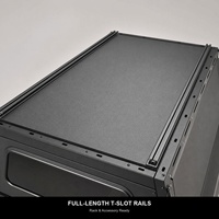 Kanopi Bak Truk Modular Aluminium Warna Hitam Doff Penutup Bak Pikap Lampu Rem LED Pintu Belakang