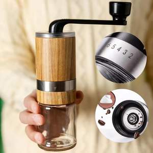 Moulin à café en céramique pas cher, moulin à café manuel sans fil en acier inoxydable, moulin à café à meules en céramique, moulin à grains de café - Product Image 2
