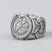 Bague Viking Runes Titane Acier Homme Femme 8mm Large Mythologie Nordique Grave Geometrique Bande Bijou Unisexe Cadeau