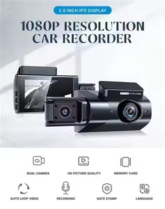 Cámara para Auto de 3 Canales, DVR FHD 1080P, Lente Interior del Vehículo, Mini Videocámara, Grabador de Video con Cámara de 3 Vías - Product Image 2