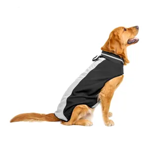 ホット販売新しいデザインの犬のジャケット防水ソフトライト反射ペットレインコートペットジャケット服