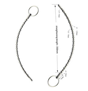 Caja personalizada gratis-Cuentas uretrales de acero inoxidable Varilla de sonido Dilatadores de sonido sólido Dilatación Pinis Pene Plug Juguetes - Product Image 6