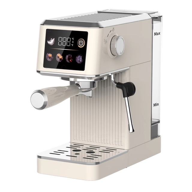 Professional Electric Coffee Maker Smart Digital Touch Screen Portable Automatic Espresso Machine with Colorful Display