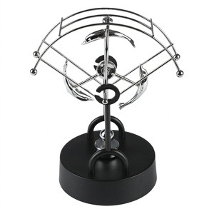 Instrumento de Movimiento Perpetuo, Adorno Creativo de Caos, Levitación Magnética, Bola Oscilante Electromagnética Newtoniana Moderna y Minimalista - Product Image 5