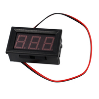 Voltmètre numérique LED AC 70-500V 0,56 pouces, instrument de mesure de tension, outil à 2 fils, affichage rouge, 110V 220V, DIY 0,56 pouces