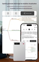 NEWYES Grabadora de Voz Inteligente con IA de 64 GB, con Transcripción MP3, Traducción y Mapa Mental para Reuniones y Conferencias, Aleación de Aluminio