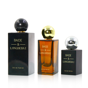 LONGDEBAI New Arrival Custom 50ml Perfume <b>Bottle</b> <b>Empty</b> square Custom Color Glass <b>Bottle</b> Crimp Pump Perfume <b>Bottle</b> With White Lid - Product Image 6