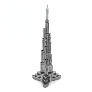 <span class=keywords><strong>Serie</strong></span> de Rompecabezas Metálicos 3D de Lugares Emblemáticos: Notre Dame, Castillo de la Bella Durmiente, Burj Khalifa, 51-100 Piezas, Edades 14+, Modelo de Colección, Hecho en China - Product Image 1