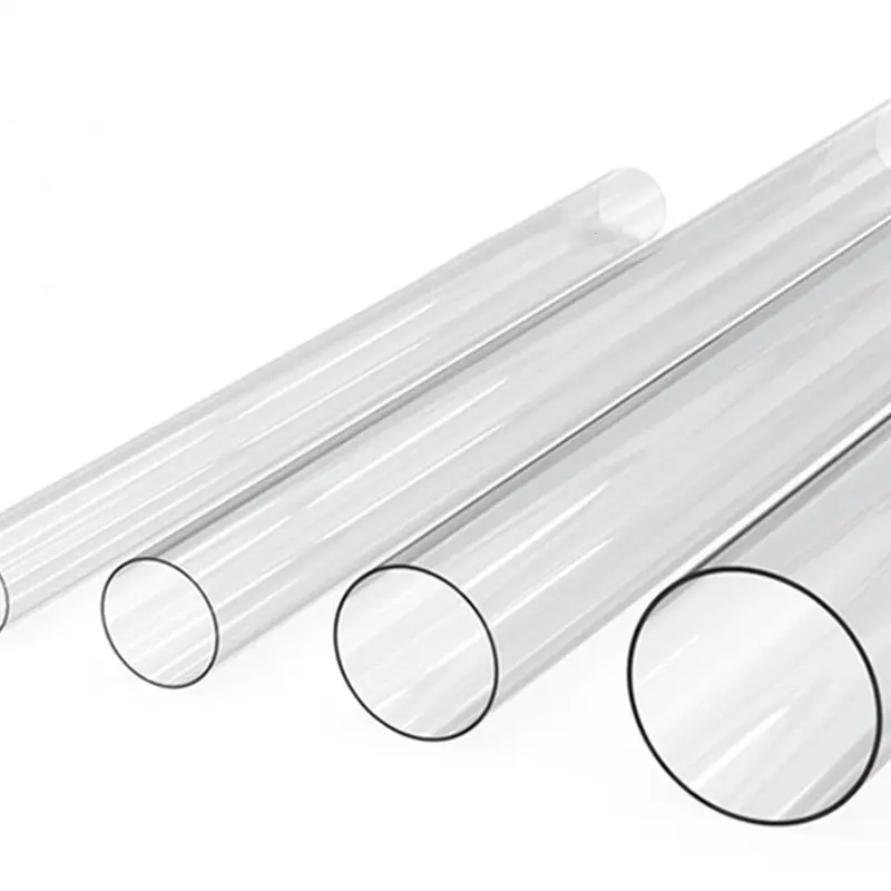 Chất Lượng Cao Trong Suốt Rõ Ràng Polycarbonate Ống Đầy Màu Sắc PVC PC PMMA Acrylic Ống Nhựa